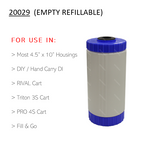 4.5x10 inch refillable DI filter